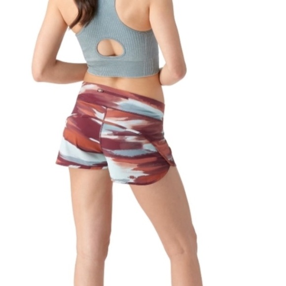 Smartwool Women's Active Lined Shorts Horizon Print New - Picture 2 of 13